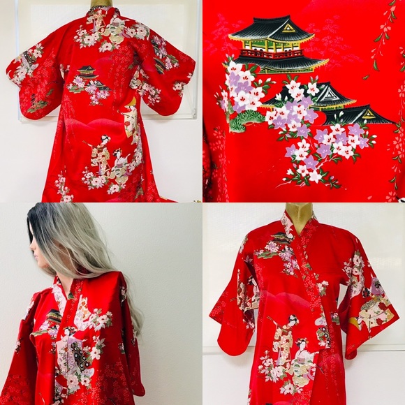 Japanese Print KIMONO - Wearable Art! - Picture 16 of 16